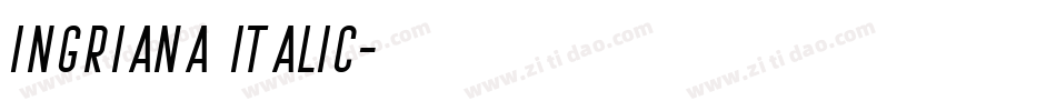 Ingriana Italic字体转换